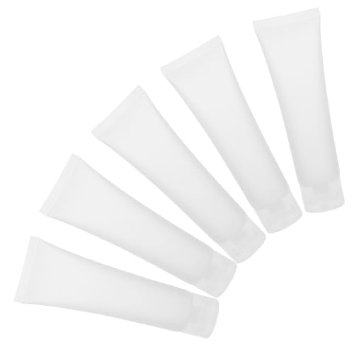 CIYODO 5 Stück Nachfüllbare Quetschflaschen für Lotion Shampoo Handcreme Reisegröße aus Langlebigem PVC PP Geruchsneutral für Outdoor Sport und Business Trips von CIYODO