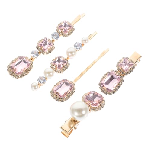 CIYODO 5 Stück Teiliges Glitzernde Haarklammern mit Strasssteinen Rutschfeste Haarspangen für Dünnes Haar Haarclips für Mädchen und Damen Sicherer für Alltag und Besondere Anlässe von CIYODO