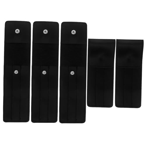 CIYODO 5 Stück Teiliges Pu-etui für Wimpernpinzetten Organizer für Lash Extensions Leichtes Tragbares Aufbewahrungsetui für Wimpernverlängerungswerkzeuge Schwarzes Reiseetui für Profis von CIYODO