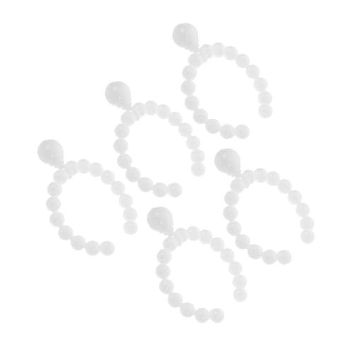 CIYODO 5stücke Puppenkettenhalskette Aus Kunstperlen Puppenkettenset Ankleidezubehör Für Puppenhaus Mini-halskette Für Rollenspiele Puppenschmuckset Zum Verkleiden von CIYODO