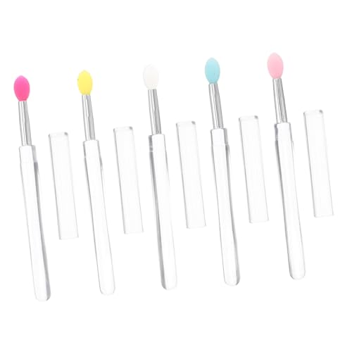 CIYODO 5 Stück Teiliges lippenpinsel Transparentem Stiel Wiederverwendbar Langlebig und Hautfreundlich Vielseitig für Lippenbalsam Lippenstift Lidschatten und Make up Kompakt und CIYODO 5 Stück Teiliges lippenpinsel Transparentem Stiel Wiederverwendbar Langlebig und Hautfreundlich Vielseitig für Lippenbalsam Lippenstift Lidschatten und Make up Kompakt und von CIYODO