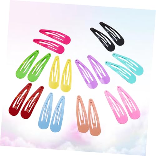 CIYODO 50 Stück Teiliges Haarclips Mädchen Bunte Metall snap haarspangen in Reinen Farben Kinderfreundliche Haarklammern Vielseitige Haarschmuck accessoires für Alltag Zufällige Farbe von CIYODO