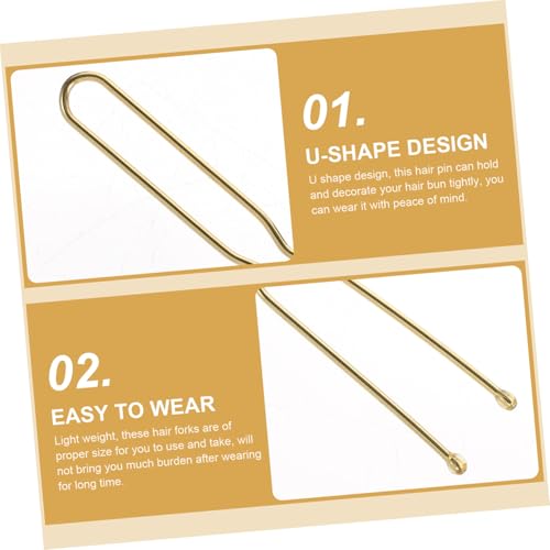 CIYODO 50 Stück Teiliges U förmige Haarnadeln aus Metall für Damen Haarklammern in Gold Vielseitig Einsetzbar für Dutt Zöpfe und Dickes Haar Einfache Handhabung Modische Haaraccessoires CIYODO 50 Stück Teiliges U förmige Haarnadeln aus Metall für Damen Haarklammern in Gold Vielseitig Einsetzbar für Dutt Zöpfe und Dickes Haar Einfache Handhabung Modische Haaraccessoires von CIYODO
