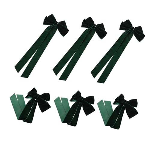 CIYODO 6 Stück Samt Haarspangen mit Schleifenmotiv Stilvolle Pflanzvelours Duckbill Clips für Damen und Mädchen Zuverlässiger Griff Stilvolle Accessoires für Partys und Sommeroutfits von CIYODO