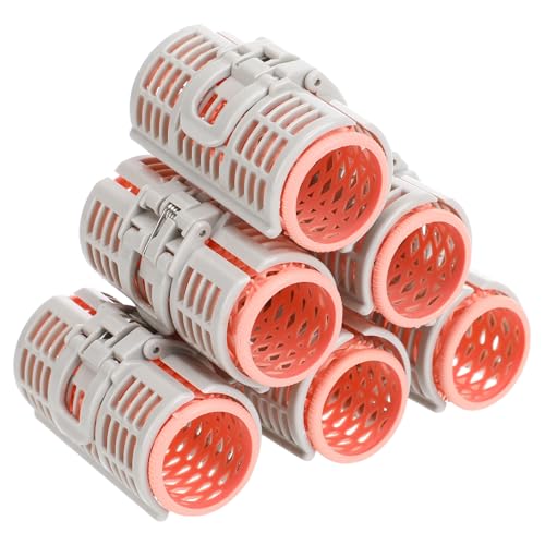 CIYODO 6 Stück Selbstgreifende Haarlockenwickler mit Federclip Weiche DIY Haarschneide Clips für Natürliche Locken Geeignet für Damen und Mädchen Vielseitig für Stirnfransen und von CIYODO