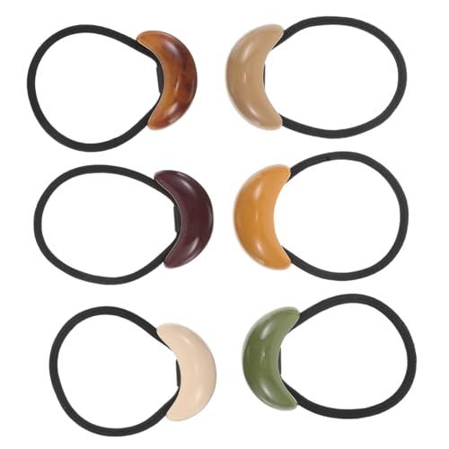CIYODO 6stücke Geometrische Haargummis Elastische Beschädigungsfreie Ponytail-halter Für Frauen Und Mädchen Stilvolle Haarbänder Für Geschenke Und Anlässe von CIYODO