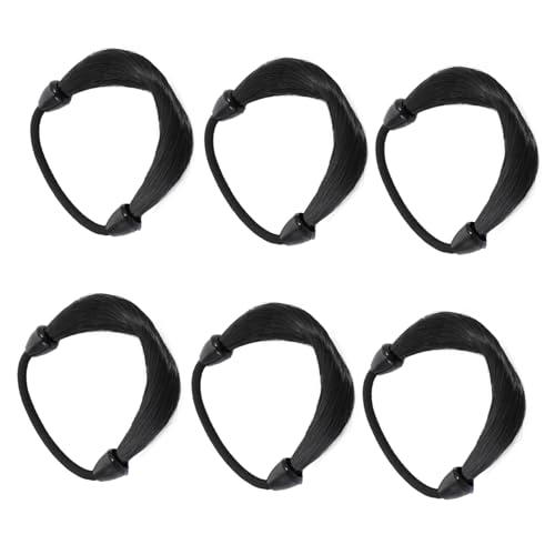 CIYODO 6 Stück Teiliges Elastisches Haargummi für Frauen und Mädchen Weiche Strapazierfähige Haarbänder mit Natürlichem Farbverlauf Flexibel und Bequem als Haarschmuck und Kopfschmuck für von CIYODO
