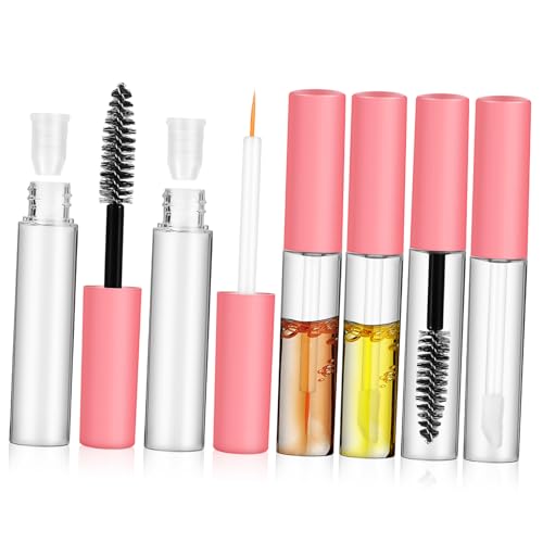 CIYODO 6 Stück Teiliges Leere Mascara Tubes mit Wimpernbürsten Nachfüllbare Kosmetikbehälter Auslaufsichere Eyeliner Lipgloss fläschchen Schraubverschluss für DIY Make up Unterwegs CIYODO 6 Stück Teiliges Leere Mascara Tubes mit Wimpernbürsten Nachfüllbare Kosmetikbehälter Auslaufsichere Eyeliner Lipgloss fläschchen Schraubverschluss für DIY Make up Unterwegs von CIYODO
