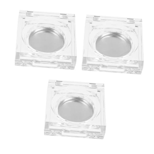 CIYODO 6 Stück Teiliges Transparentes Make Up Organizer mit Aluminium Lidschatten und Blush Behältern Kompakte Leichte Kosmetik Container für Einfache Farbabstimmung und Unterwegs als von CIYODO