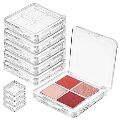 CIYODO 6 Stück Transparente Lidschatten paletten Quadratisch Stabiler Make up Behälter mit Fächern Organisierte Aufbewahrung für Augen make up Klare Sicht Farben Geeignet für Frauen und CIYODO 6 Stück Transparente Lidschatten paletten Quadratisch Stabiler Make up Behälter mit Fächern Organisierte Aufbewahrung für Augen make up Klare Sicht Farben Geeignet für Frauen und von CIYODO