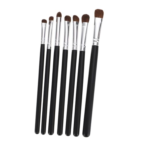 CIYODO 7 Stück Teiliges Augen make up pinsel Weichen Naturhaarbürsten Tragbar und Dicht für Lidschatten Eyeliner und Präzises Auftragen Geeignet für Frauen und Professionelle Anwendung von CIYODO