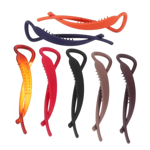 CIYODO 7 Stück Teiliges Haarklammer für Frauen Matte Finish Haarklammern mit Starkem Schonend für Dickes Haar Eleganter Twist Clip für Stilvolle Hochsteckfrisuren Tragbar und Leicht für von CIYODO
