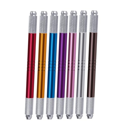 CIYODO 7 Stück Teiliges Microblading Augenbrauenstift Doppelseitig Wasserfest Professioneller Tattoo stift Praktische Beauty Pens in Farben für Künstler und Anfänger Handliches Design von CIYODO