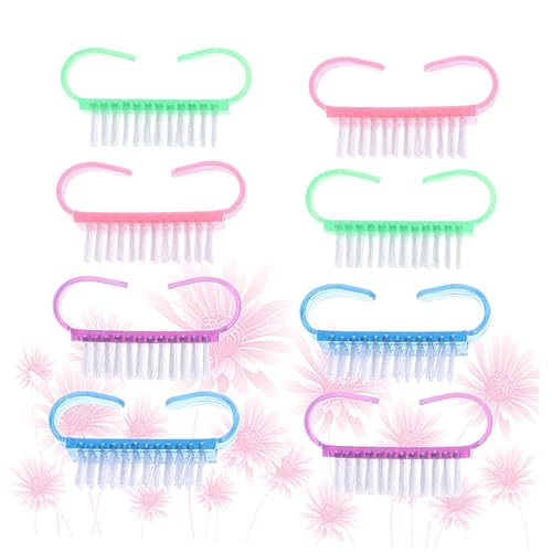 CIYODO 8stücke Teiliges Nagelreinigungsset Mit Cleat-förmigen Nagelbürsten Maniküre-werkzeuge Für Frauen Und Mädchen Zum Entfernen Von Staub Feilen von CIYODO