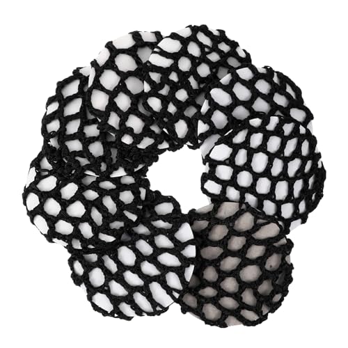 CIYODO 8 Stück Teiliges Elastisches Haarnetz für Ballett Damen Unsichtbares Netz mit Elastischem Rand Atmungsaktives Haarnetz für Tanz dutt für Professionelle Tänzerinnen von CIYODO