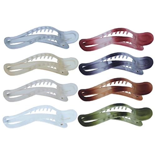 CIYODO 8 Stück Teiliges Matte Acryl Haarklammern für Damen Rutschfeste Haarspangen mit Krallendesign Geeignet für Dickes und Dünnes Haar Komfortabel zum Tragen bei Alltag und Styling von CIYODO