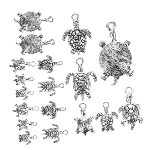 CIYODO 90 Stück Antik Silberne Dangle Pendants für DIY Schmuckherstellung Legierungscharms für Armbänder und Schlüsselanhänger CIYODO 90 Stück Antik Silberne Dangle Pendants für DIY Schmuckherstellung Legierungscharms für Armbänder und Schlüsselanhänger von CIYODO