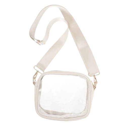 CIYODO Abnehmbare Transparente Crossbody Belt Bag aus Strapazierfähigem PVC Verstellbarer Schultergurt Leicht zu Reinigen für Konzerte und Sportveranstaltungen Praktische Umhängetasche von CIYODO