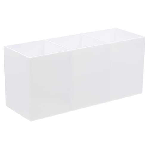 CIYODO Acryl Desktop Organizer mit Fächern Makeup Pinselhalter und Stiftebox Transparenter Kosmetik Organizer für Badezimmer Schminktisch und Büro Platzsparend und Langlebig von CIYODO