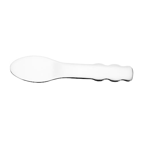 CIYODO Augencreme Löffel Metall Kosmetikspatel für Gesichtspflege Lotionen Ergonomisch Gebogen Multifunktionaler Beauty Scoop mit Massagefunktion gegen Augenringe und Hautmüdigkeit von CIYODO