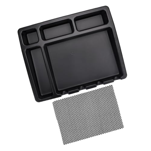 CIYODO Barber Station Haarschneidemaschinen Organizer mit Rutschfester Matte Vielseitiges Clipper Tray für Friseure und Haarstyling Tools Leichter Aufbewahrungskasten für Salon und von CIYODO