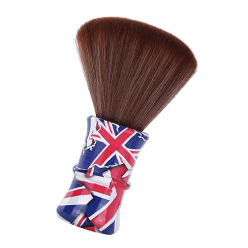 CIYODO Bartbürste Männer Weich Nylonborsten Multifunktional Rasierpinsel Friseurbürste mit Patriotischem Flaggen design für Sanfte Rasur Haarschnitt Reinigung Einfach zu Pflegen von CIYODO