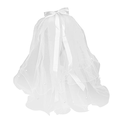 CIYODO Doppelter Perlenhaarschleier für Hochzeitsaccessoire für Mädchen für Hochzeiten und Besondere Anlässe CIYODO Doppelter Perlenhaarschleier für Hochzeitsaccessoire für Mädchen für Hochzeiten und Besondere Anlässe von CIYODO