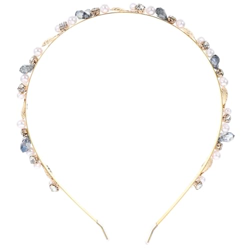 CIYODO Feines Damen Haarband Perlenbesatz Eleganter Brautschmuck für Hochzeiten Leichter Haarschmuck für Teenager Mädchen Vielseitiges Stirnband für Festliche Anlässe und Partys von CIYODO