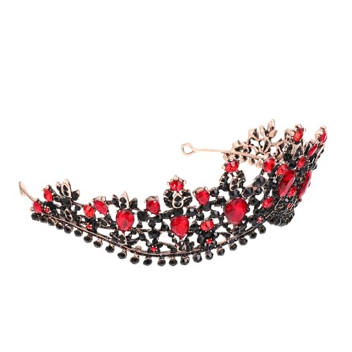 CIYODO Geburtstagskrone Tiara mit Schwarzen Strasssteinen Langlebige Braut Haaraccessoires Königliches Diadem für Hochzeit Party und Besondere Anlässe Komfortabel und Edel Gestaltet von CIYODO
