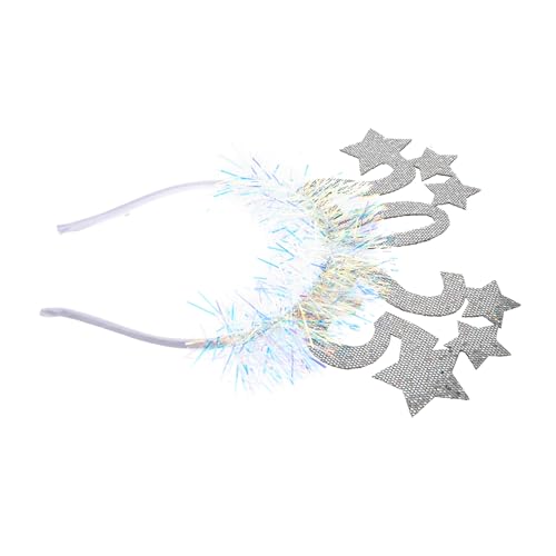 CIYODO Glitzer Stern Stirnband Neujahrs Party Haarreif Digitales Design Leicht Bequem Strapazierfähig Für Festliche Silvesterfeier von CIYODO