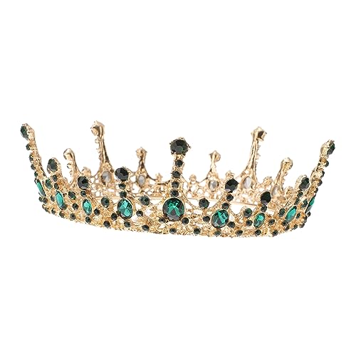 CIYODO Glitzer Strass Haarschmuck Hochzeit Brautjungfern Tiara mit Grünem für Hochzeitsfeier und Festliche Anlässe Eleganter und Leichter Braut Haarschmuck von CIYODO