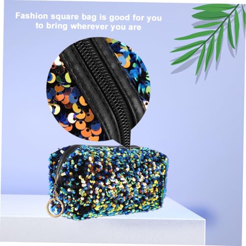 CIYODO Glitzernde Kosmetiktasche mit Pailletten Große Kapazität Leichter Reise Make Up Beutel Multifunktional für Damen Tragbar mit Reißverschluss Geeignet für Kosmetik und Kleinteile von CIYODO