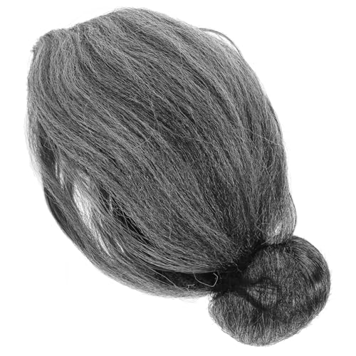 CIYODO Graue Old Lady Perücke Cosplay Perücke Großmutter Kostüm Zubehör Unisex Einheitsgröße für Halloween Party von CIYODO