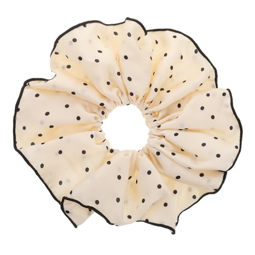 CIYODO Großes Gepunktetes Spitzen Satin Haargummi Sanfter Vielseitiger Rüschen Stil Elastisches Pferdeschwanz Band für Damen Bequemes und Haarschonendes Sommer Accessoire CIYODO Großes Gepunktetes Spitzen Satin Haargummi Sanfter Vielseitiger Rüschen Stil Elastisches Pferdeschwanz Band für Damen Bequemes und Haarschonendes Sommer Accessoire von CIYODO