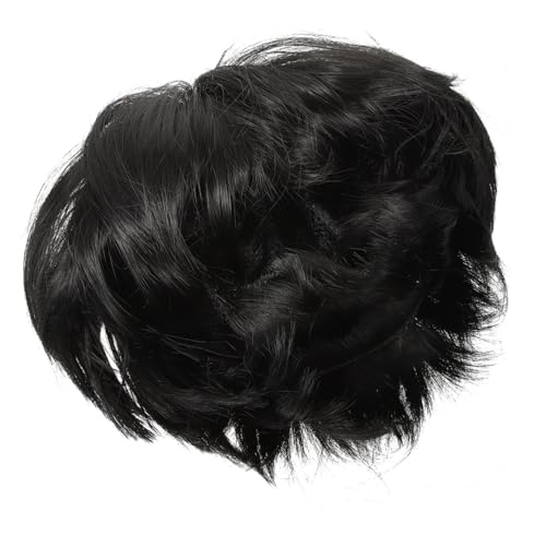 CIYODO Hair Wig mit Elastischem Mesh Kurze Gerade Perücke mit Fransen für Damen Party Cosplay Hautfreundlich und Komfortabel Schwarzer Kurzhaar style von CIYODO