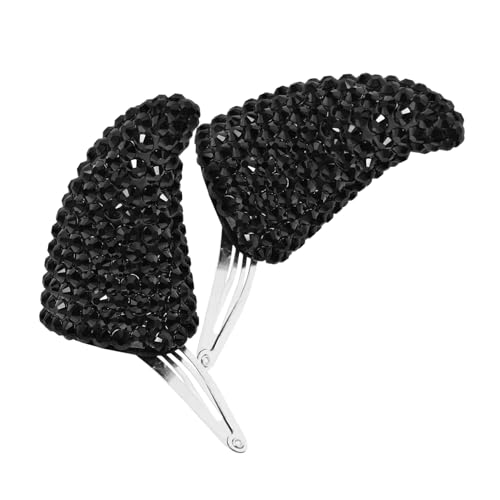 CIYODO Halloween Teufelshorn Haarspangen Cosplay Haarschmuck für Frauen und Mädchen Schwarzer Kopfschmuck mit Alligator Clips Geeignet für Halloween Kostüm Party und Karneval von CIYODO