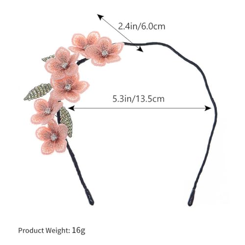 CIYODO Handgefertigtes Besticktes Blüten stirnband Dreidimensionaler Haarschmuck für Damen Leichtes Langlebiges Kopfschmuck accessoire Passend für Hochzeit Party und Alltag Modischer von CIYODO