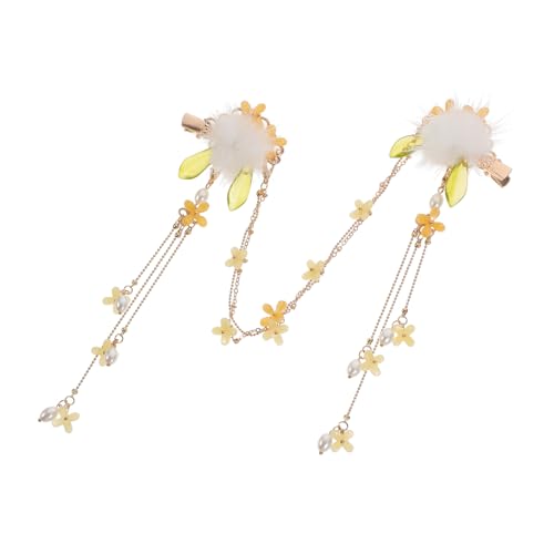 CIYODO Hanfu Haarclip für Mädchen Elegante Stirndekoration mit Hohlem Fächer Blumenmuster Leichter Haarschmuck für Partys Bühnenauftritte und Festliche Anlässe von CIYODO