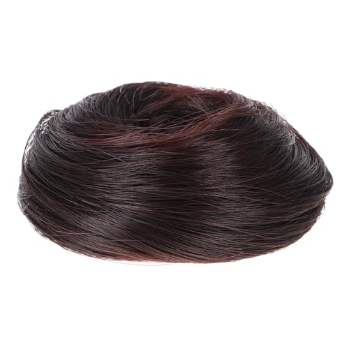 CIYODO Hochwertiger Donut Bun Haarteil aus Hitzebeständigem Fasermaterial Natürlicher Look Traditioneller Hanfu Stil Vielseitig für Bühne Cosplay Themenpartys Damen Haar Dutt Zubehör von CIYODO