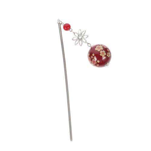 CIYODO Japanische Haarschmuck Haarstäbe aus Robustem Material Antiker Stil mit Kirschblüten design Glatte Kanten für Langes Haar Leicht und Hautschonend Geeignet für Damen und Mädchen von CIYODO