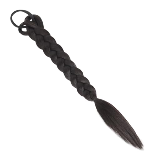 CIYODO Lange Geflochtene Ponytail Haarverlängerung Synthetisches Haarteil mit Haargummi Natürliches Zopf Haarteil für Damen Vielseitig Einsetzbar Stilvoll Langlebig von CIYODO