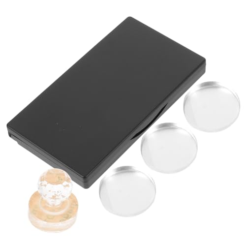 CIYODO Leere Lidschattenpalette mit Runden Aluminium pfännchen Schwarz Rechteckiger Schminkbehälter mit Spiegel Wiederverwendbar Leicht Kompakt für Individuelles Make up und Unterwegs von CIYODO