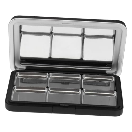 CIYODO Leere Magnetische Make Up Palette Fach DIY Lidschatten Aufbewahrungsbox mit Schwarz Gehäuse Wiederbefüllbar für Lippenstift Brauenpuder Kompakter Kosmetik Organizer für Frauen von CIYODO