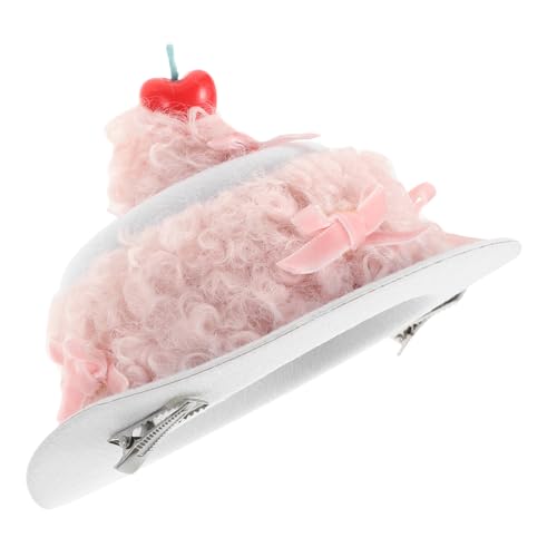 CIYODO Leichte Geburtstags Haarspange Kirsche Kuchen Design für Mädchen Frauen Party Fotoshooting Wiederverwendbar Bequem von CIYODO