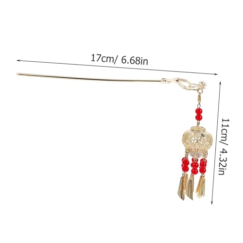 CIYODO Leuchtender Chinesischer Haarnadel Haarstab mit Laternen tassel für Damen Vintage stil Haarschmuck Geeignet für Lange Dicke Dünne Haare Elegant und Auffällig bei Frisuren CIYODO Leuchtender Chinesischer Haarnadel Haarstab mit Laternen tassel für Damen Vintage stil Haarschmuck Geeignet für Lange Dicke Dünne Haare Elegant und Auffällig bei Frisuren von CIYODO