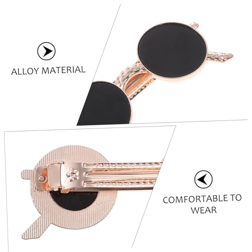CIYODO Metall Haarspange Sonnenbrillenform Kreativer Langlebiger Haarschmuck mit Elastischem Verschluss für Damen und Mädchen Geeignet für Dickes und Lockiges Haar von CIYODO