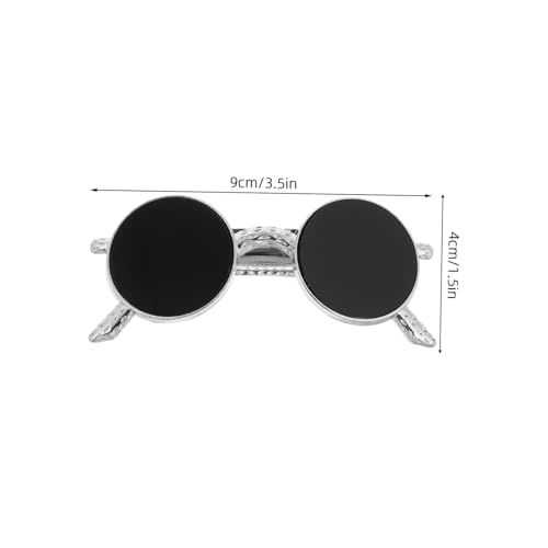 CIYODO Metallic Vintage Haarspange mit Schwarzem Sonnenbrillen design Federleichter Haarklammer für Damen und Mädchen Vielseitig Einsetzbar für Pferdeschwanz und Modischen Haarschmuck CIYODO Metallic Vintage Haarspange mit Schwarzem Sonnenbrillen design Federleichter Haarklammer für Damen und Mädchen Vielseitig Einsetzbar für Pferdeschwanz und Modischen Haarschmuck von CIYODO