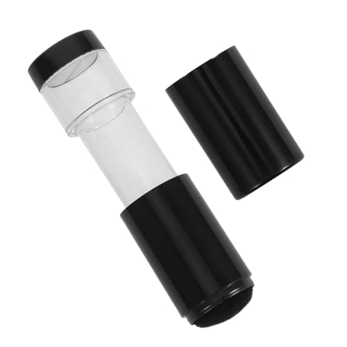 CIYODO Nachfüllbarer Make Up Pinsel mit Sprühfunktion Kompakter Foundation Puderpinsel für Gesicht Feine Applikation Wiederverwendbar Tragbar für Reisen und Party Looks Schwarzer Knopf von CIYODO