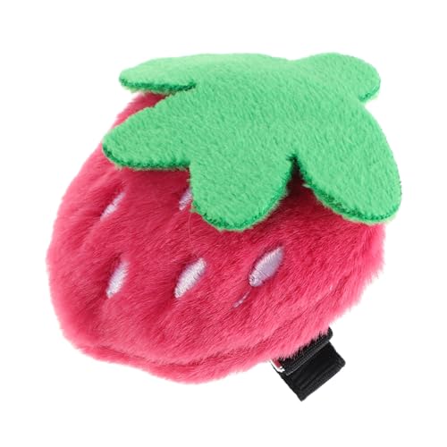 CIYODO Niedlicher Erdbeer Haarclip aus Weichem Plüsch Dekorative Haarklammer für Damen Vielseitig Einsetzbar für Seitenpony und Stirnfransen Angenehmer Haarschmuck für Alltag und CIYODO Niedlicher Erdbeer Haarclip aus Weichem Plüsch Dekorative Haarklammer für Damen Vielseitig Einsetzbar für Seitenpony und Stirnfransen Angenehmer Haarschmuck für Alltag und von CIYODO