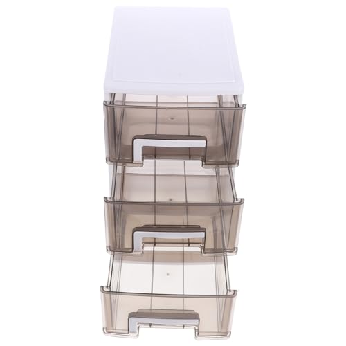 CIYODO Plastik aufbewahrungsbox mit Transparenter Organizer für Schreibtisch Multifunktional Stapelbar Mittelgroß Geeignet für Büro und Wohnräume Platzsparend und Ordnungsfördernd von CIYODO